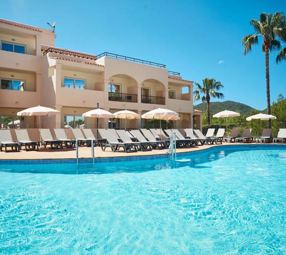 Outdoor pools Invisa Hotel Club Cala Blanca Es Figueral Beach