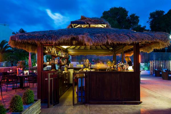 Bar Invisa Hotel Club Cala Verde in Es Figueral Beach Bar Invisa Hotel Club Cala Verde in Es Figueral Beach